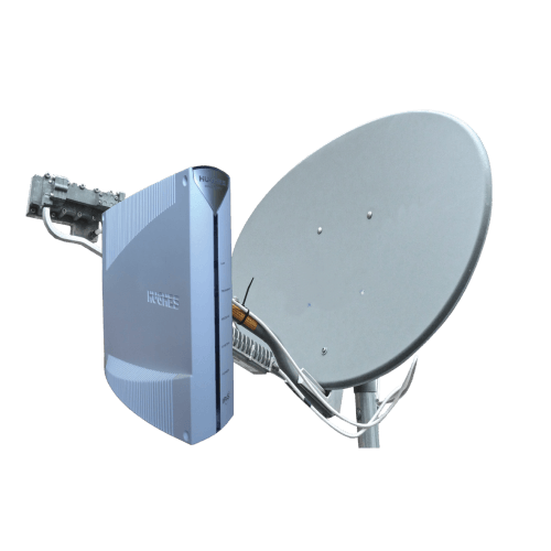 Vox Satellite Internet Equipment Dish and Router